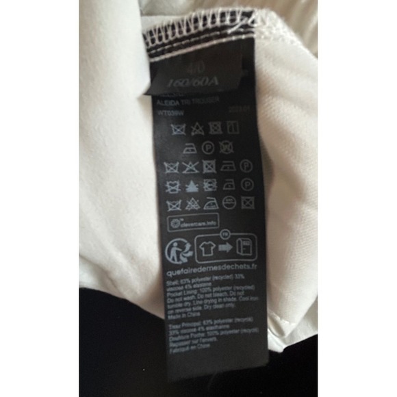 All Saints Aleida Lightweight White Pleated Trousers Tri Pants Size 0 $169 - Picture 13 of 13